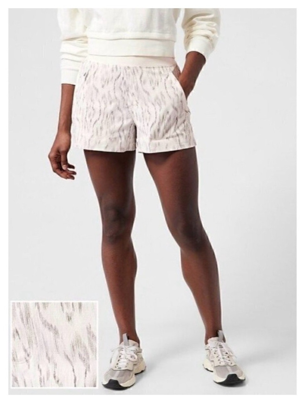 Athleta Trekkie North Short — Ikat Print, Size 6